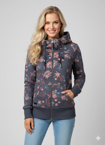 Ragwear Sweatjacke in Blau: Vorderseite