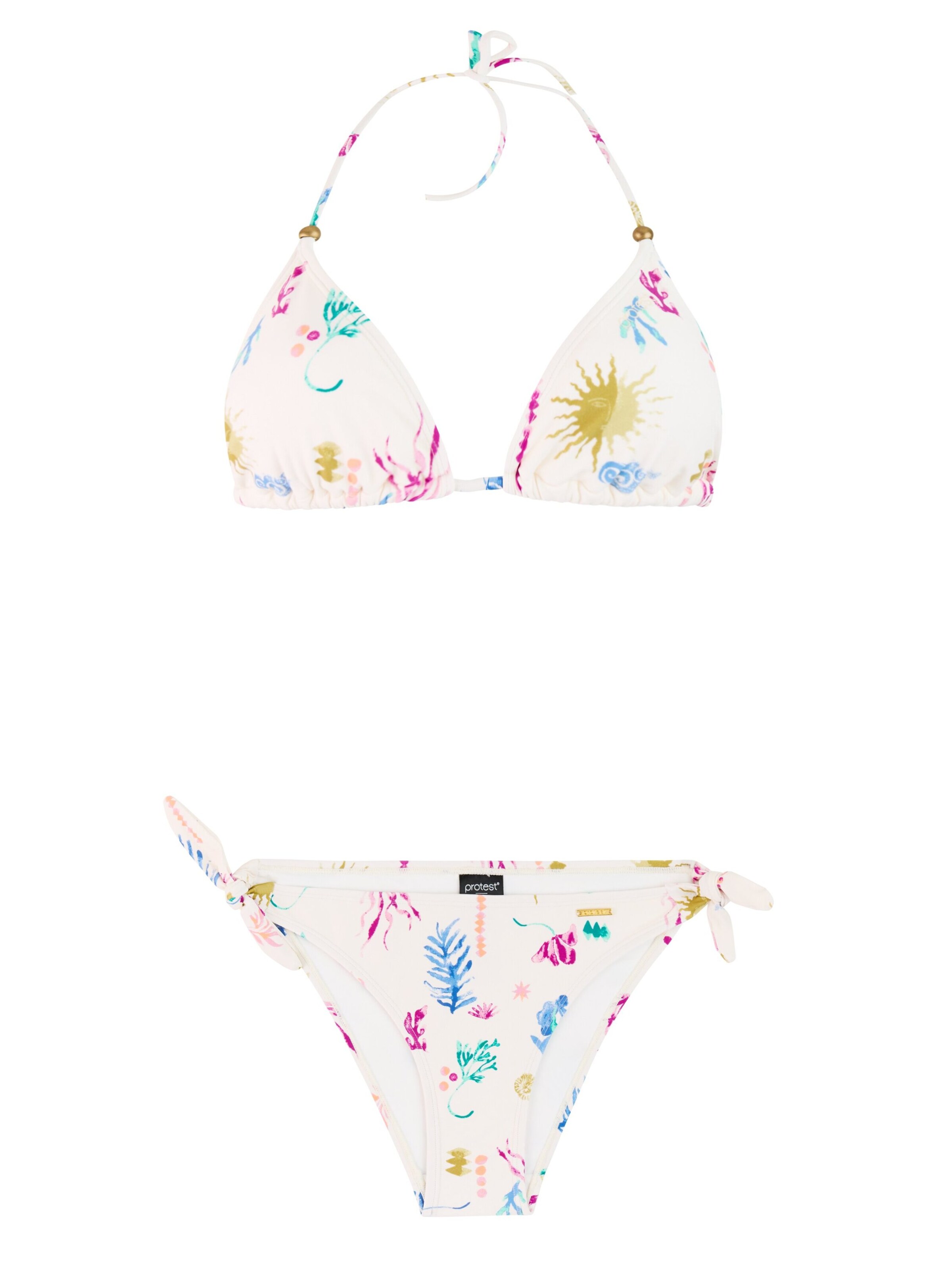 PROTEST Triangel Bikini 'PRTEmpty' in Weiß: Vorderseite
