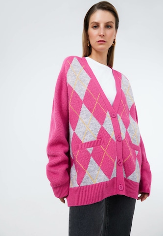 TOPTOP STUDIO Knit Cardigan in Pink