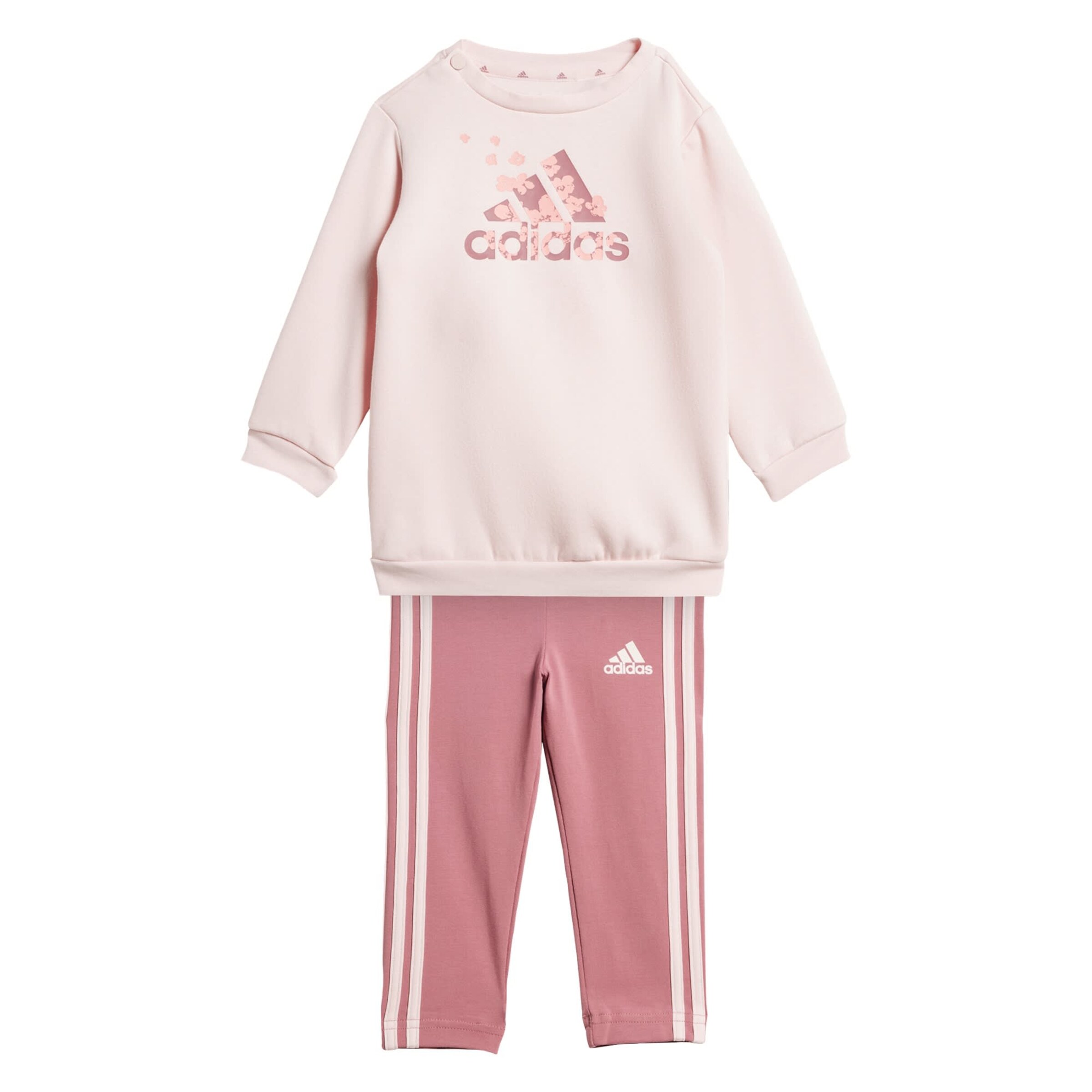 ADIDAS SPORTSWEAR Joggingpak 'Essentials' in Roze: voorkant