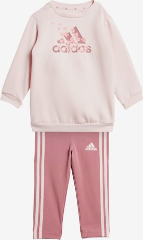 ADIDAS SPORTSWEAR Sweat suit 'Essentials' in Pink: front