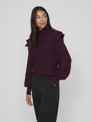 VILA - Pullover 'BOOBA' em roxo: frente