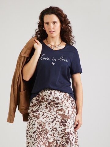 ONLY Carmakoma - Camiseta 'CARKALLIE' en azul: frente