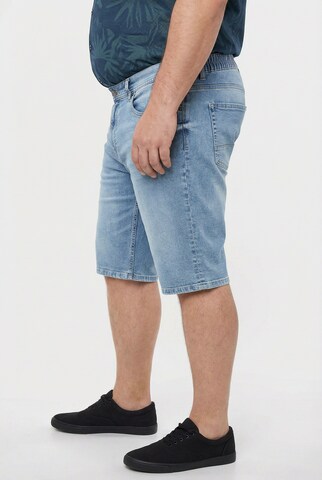 Men Plus Regular Jeans in Blauw