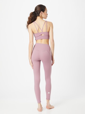 ADIDAS SPORTSWEAR - Skinny Calças de desporto 'Essentials' em roxo