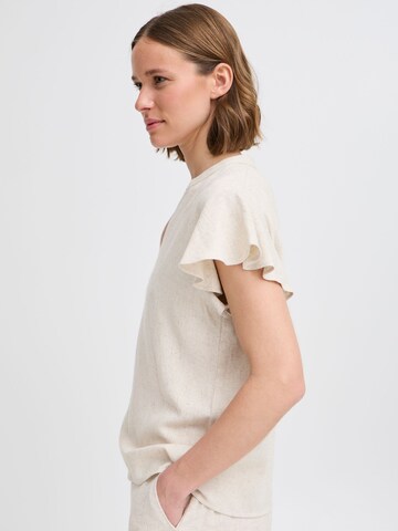 Chemisier ' BYFILINEN ' b.young en beige