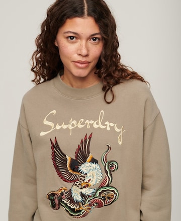 Sweat-shirt Superdry en marron