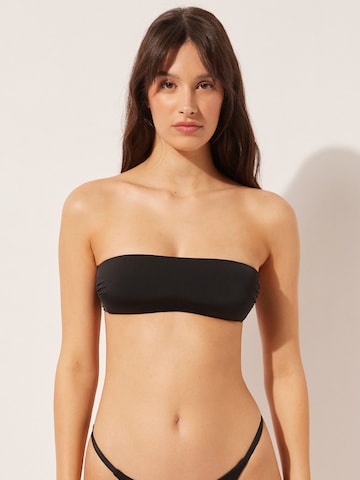 CALZEDONIA Bandeau Bikini Top 'INDONESIA' in Black: front