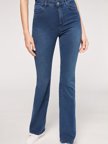 CALZEDONIA Boot cut Jeans in Blue: front