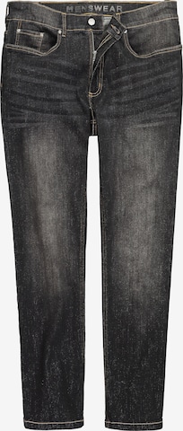 Men Plus Jeans in Black: front
