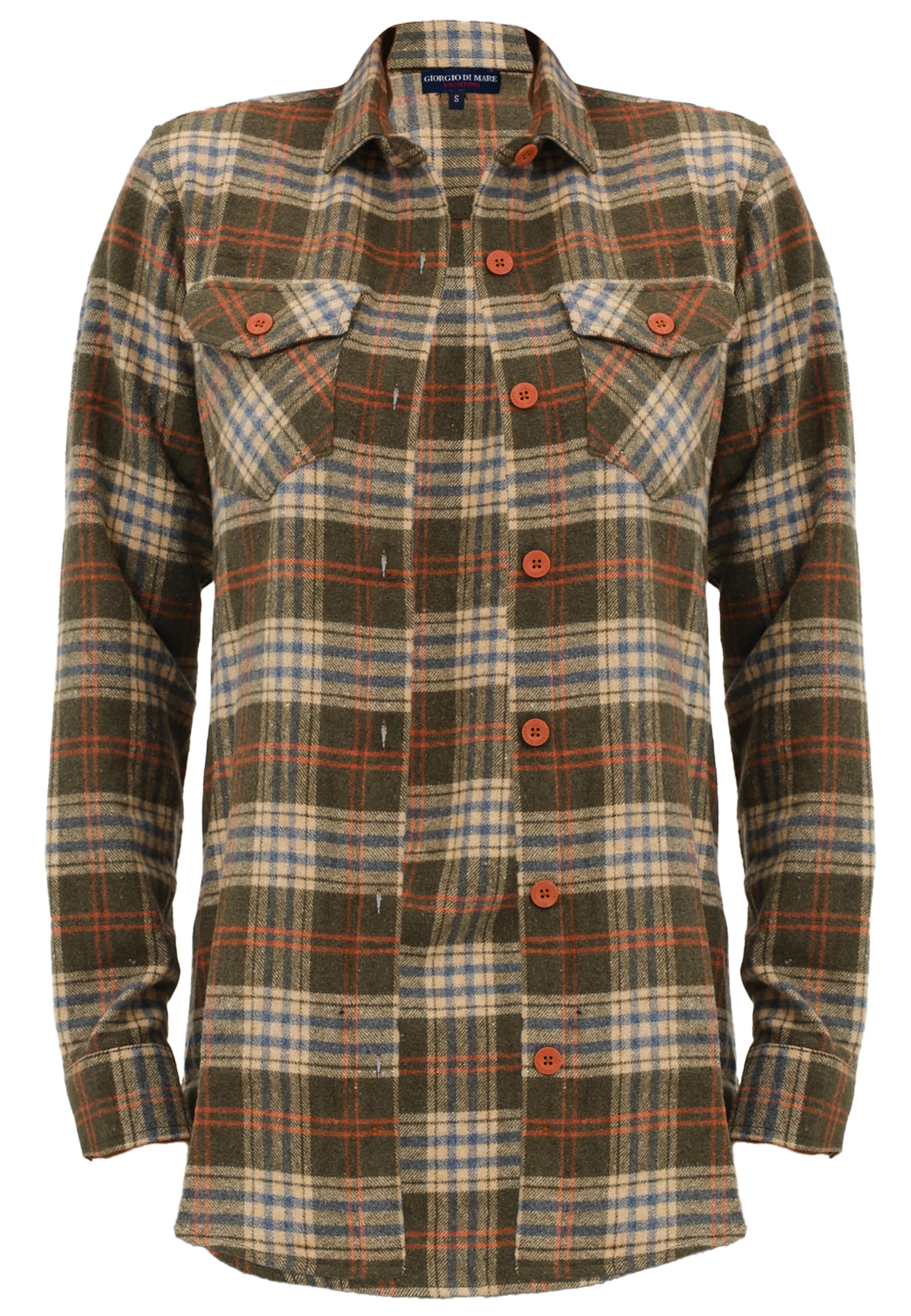 Giorgio di Mare Blúzka - kaki / oranžová / biela, Produkt