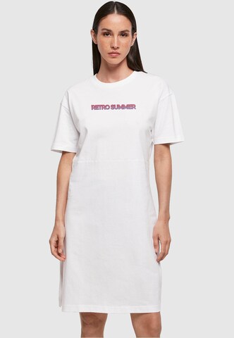 Merchcode Dress 'Summer - Retro' in White: front