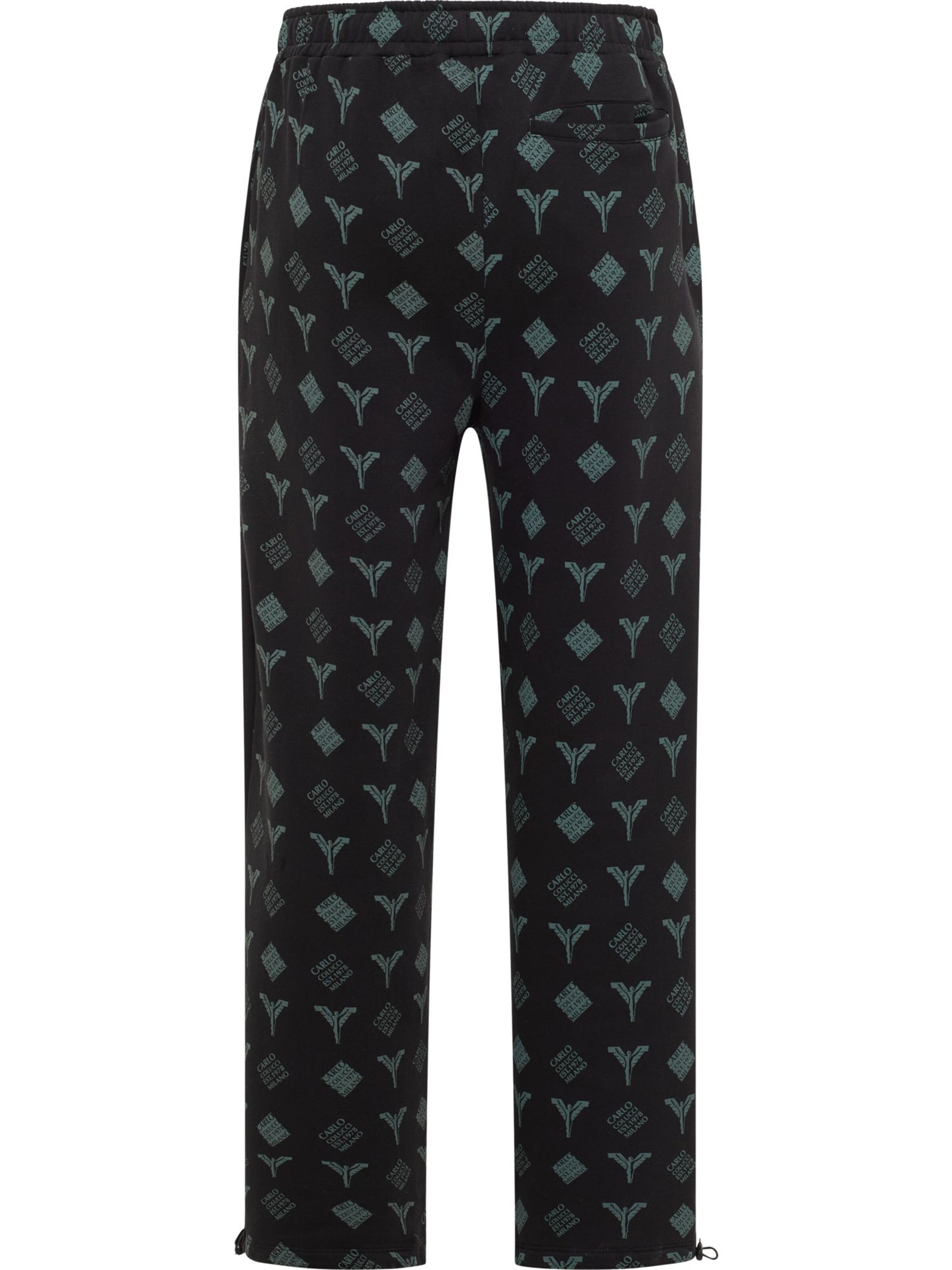 Carlo Colucci Regular Hose 'Fadin' in Schwarz