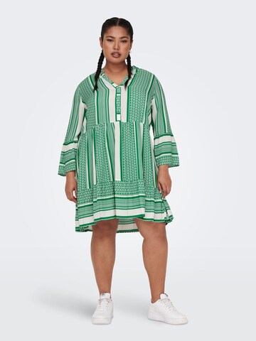 ONLY Carmakoma Shirt Dress 'Marrakesh' in Green