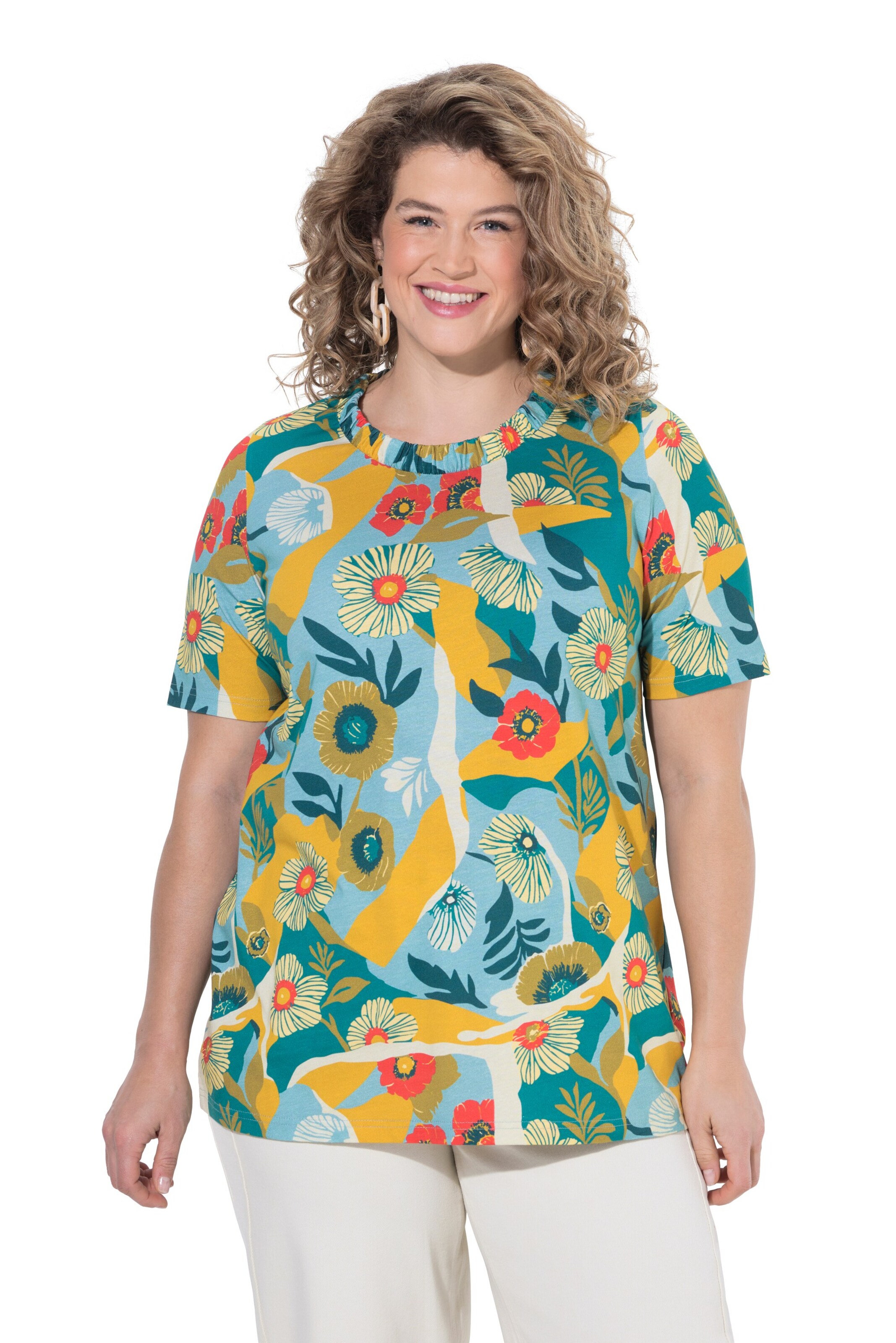 Ulla Popken Shirt in Gelb: Vorderseite