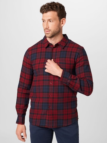 ABOUT YOU Regular fit Button Up Shirt 'Pepe' in Red: front