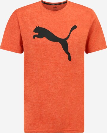 PUMA Funktionsskjorte 'TRAIN FAV HEATHER CAT' i orange: forside