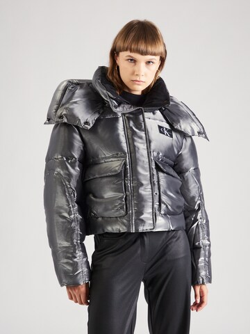 Calvin Klein Jeans Between-Season Jacket in Black: front