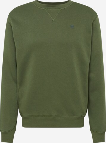 G-Star RAW Sweatshirt 'Premium core' in Green: front