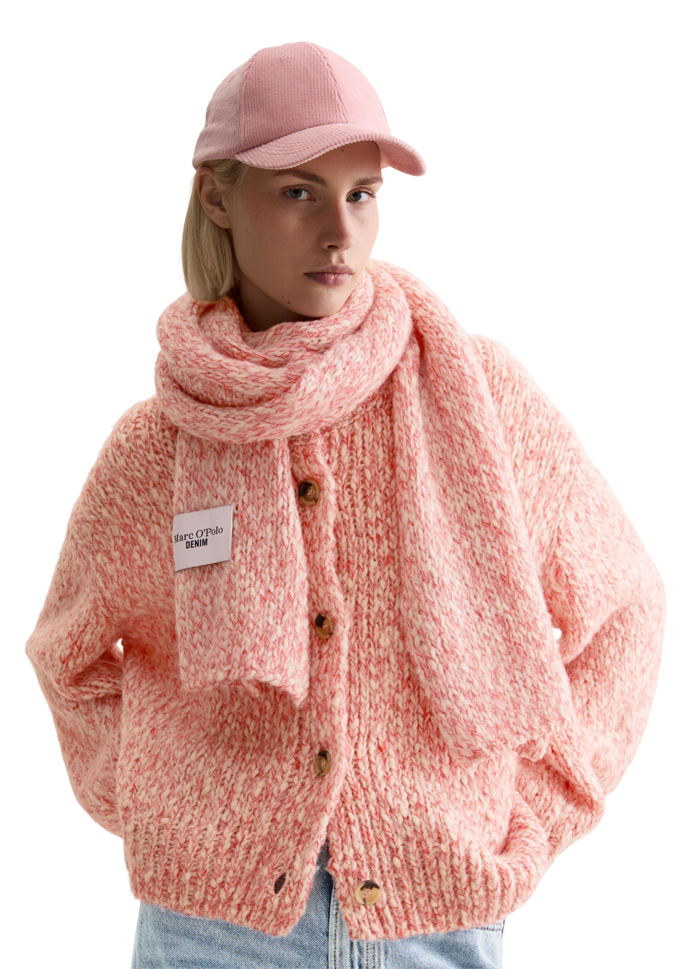 Marc O'Polo DENIM Sjaal in Roze: voorkant