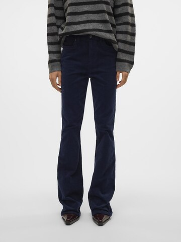 VERO MODA Flared Trousers 'Siga' in Blue: front