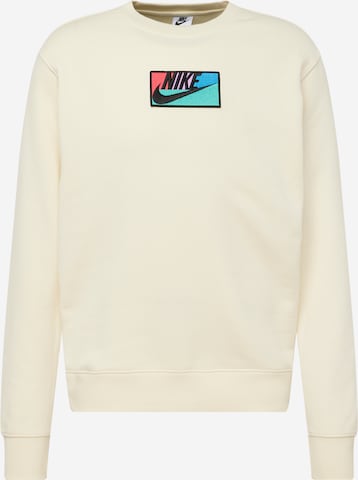 Nike Sportswear Sweatshirt 'CLUB+' in White: front