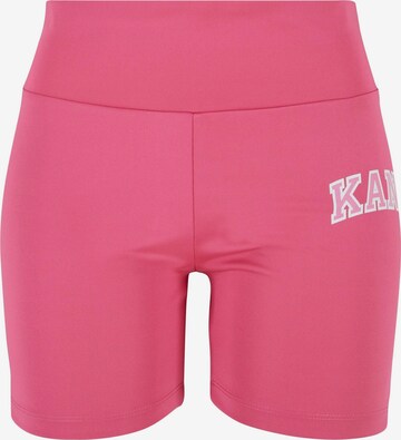 Karl Kani Skinny Leggings in Pink: front