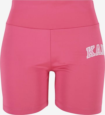 Skinny Leggings di Karl Kani in rosa: frontale
