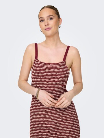 ONLY Knit dress 'ONLTOVE' in Red