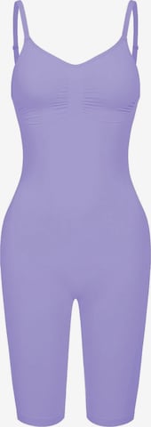 cfab - Body moldeador 'Bodysuit Sculpting Shapewear mit Shorts' en lila: frente