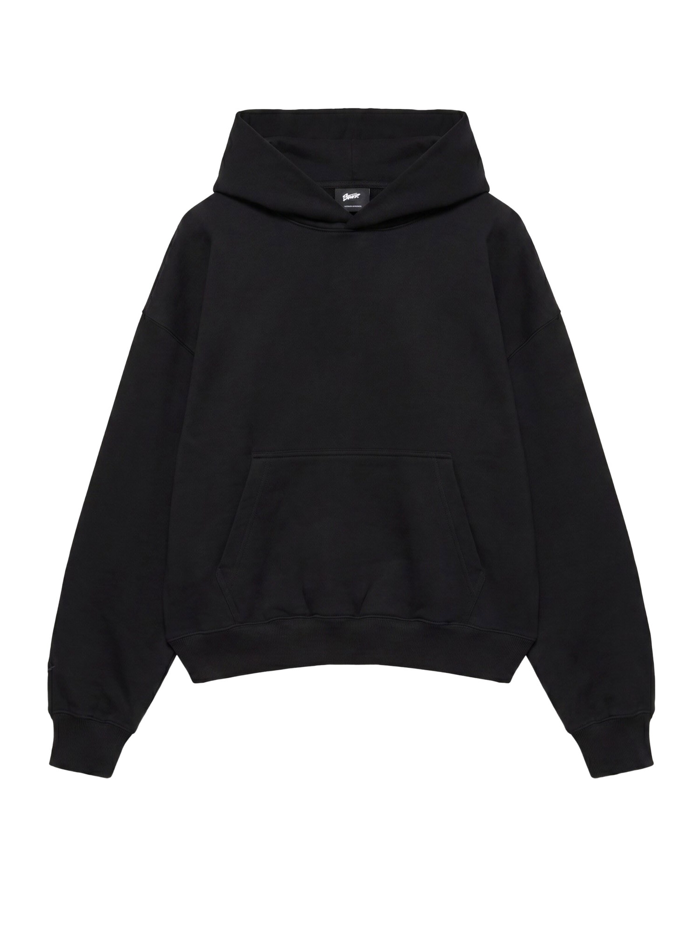 Sweat-shirt 'STWD' Pull&Bear en noir : devant