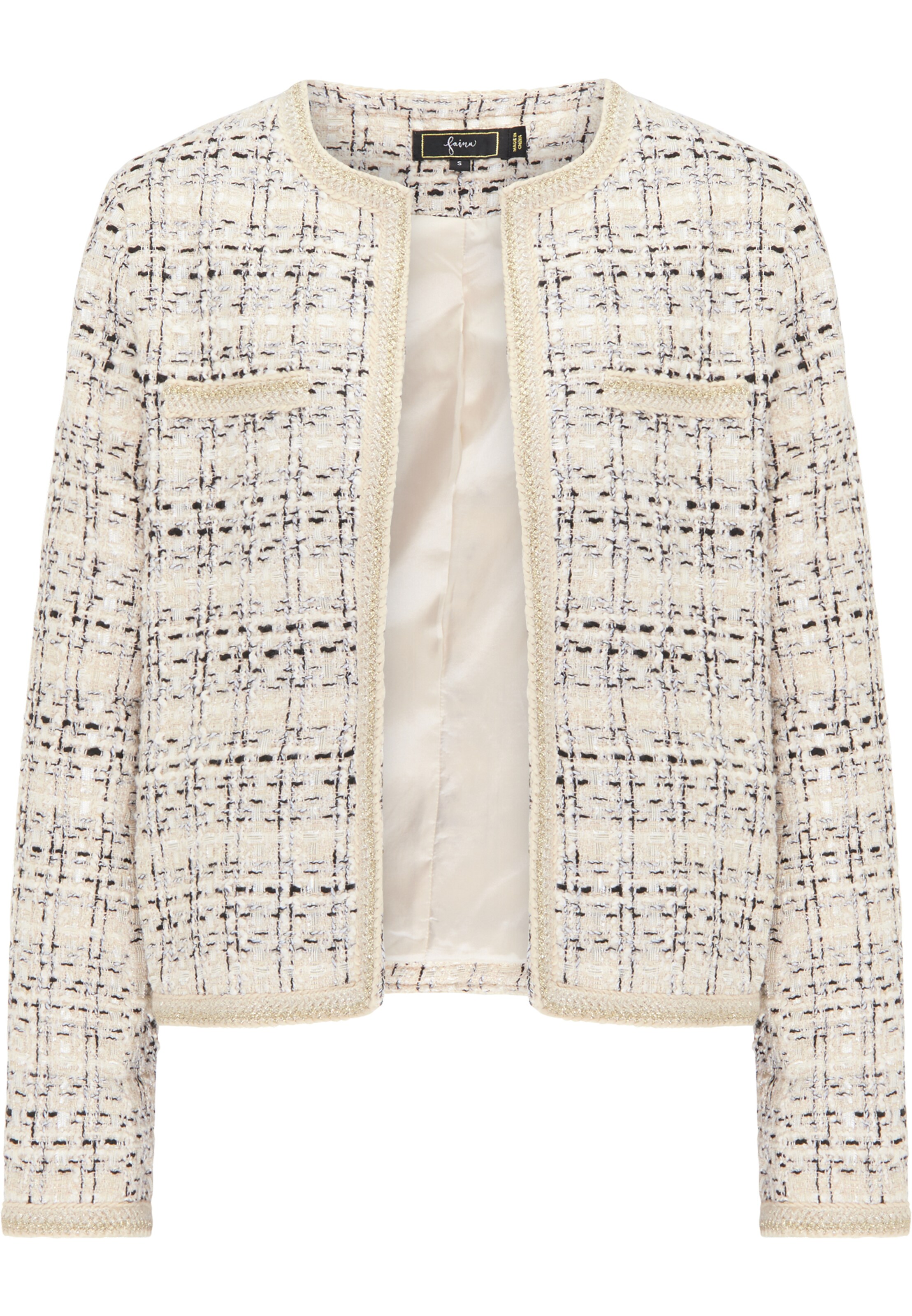 faina Přechodná bunda – béžová: přední strana