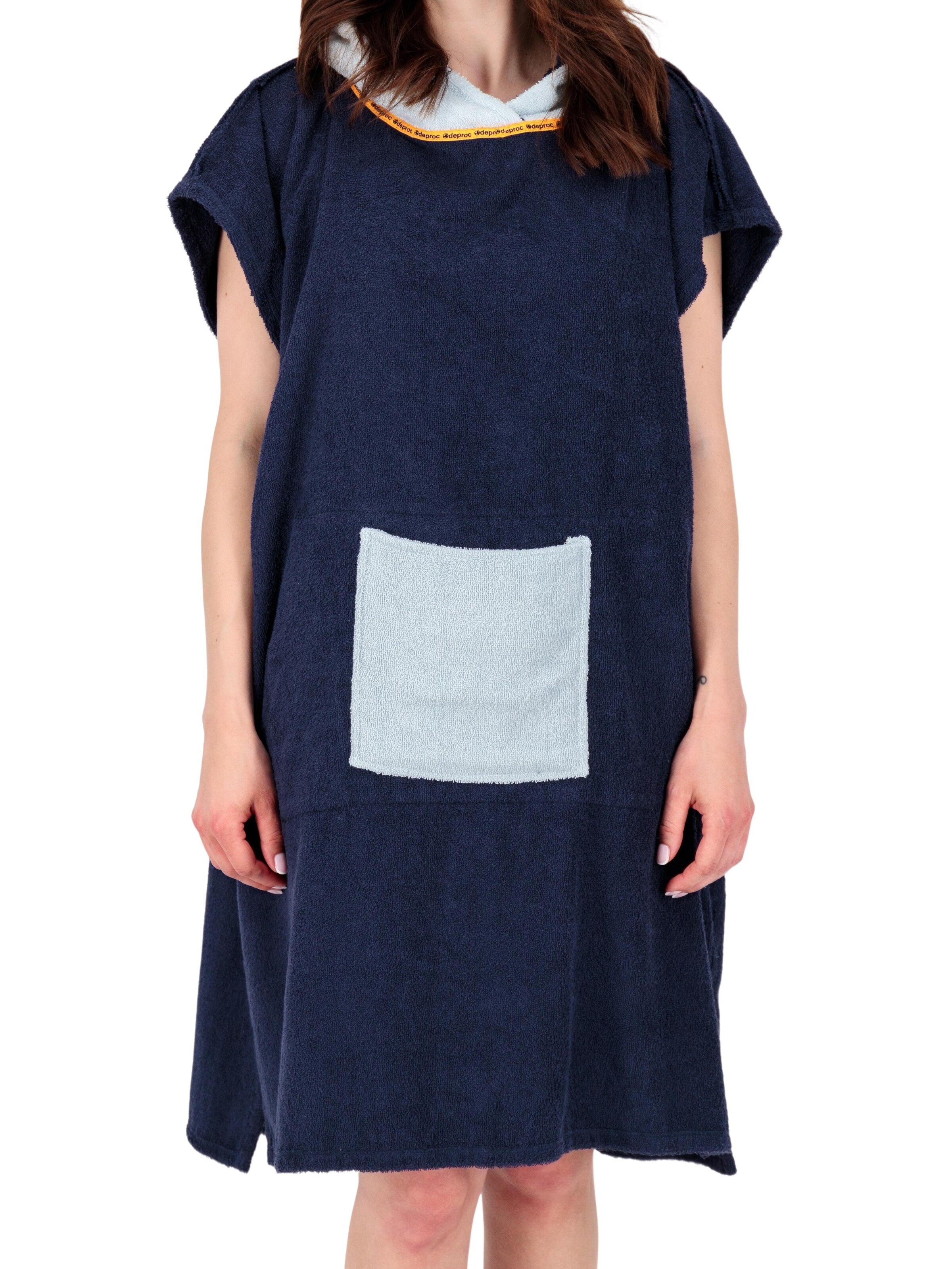 deproc Long Bathrobe 'PARLEE BEACH' in Blue