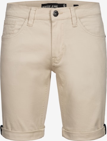 INDICODE JEANS Trousers 'Villeurbanne' in Beige: front