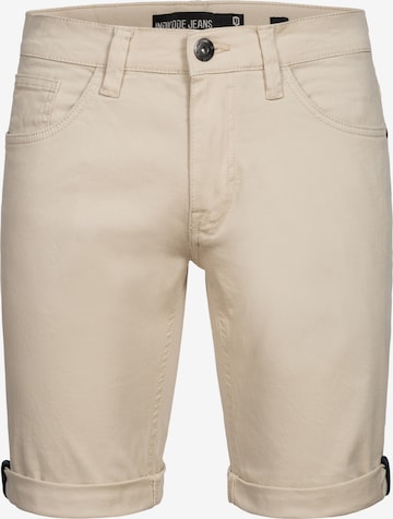 Regular Pantalon 'Villeurbanne' INDICODE JEANS en beige : devant