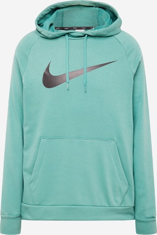 NIKE Sport sweatshirt i grön: framsida