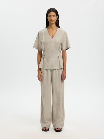 SELECTED Bluse 'SLFMARIAM' in Beige