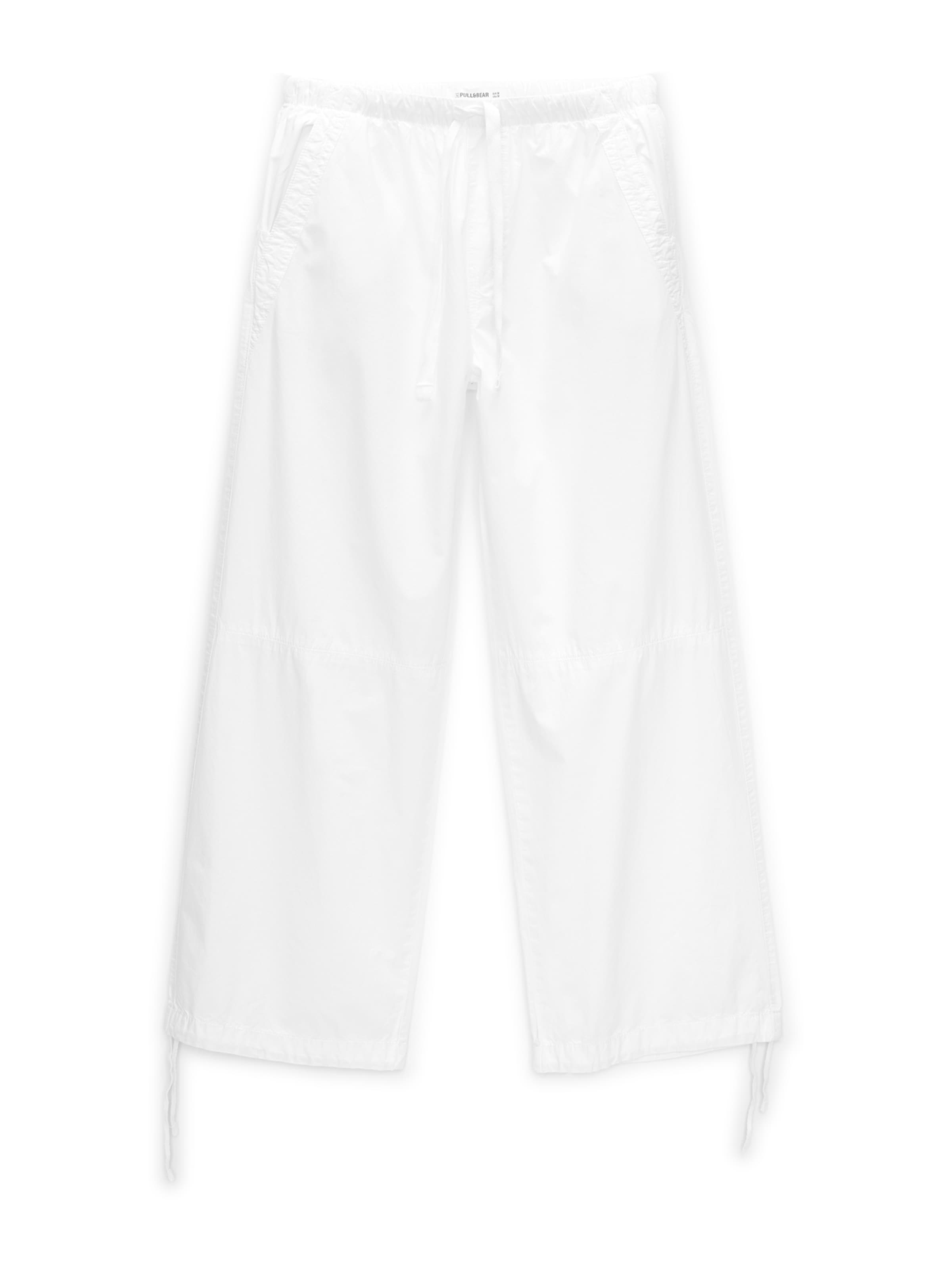 Pantalon Pull&Bear en blanc : devant