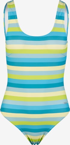 BECO the world of aquasports Swimsuit 'Fresh Stripes' in Blue: front