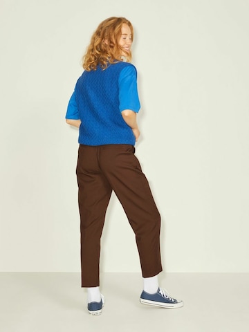 JJXX Regular Pleat-Front Pants 'Chloe' in Brown