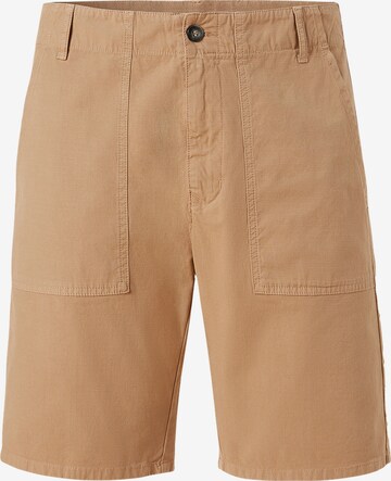 North Sails Slimfit Broek in Bruin: voorkant