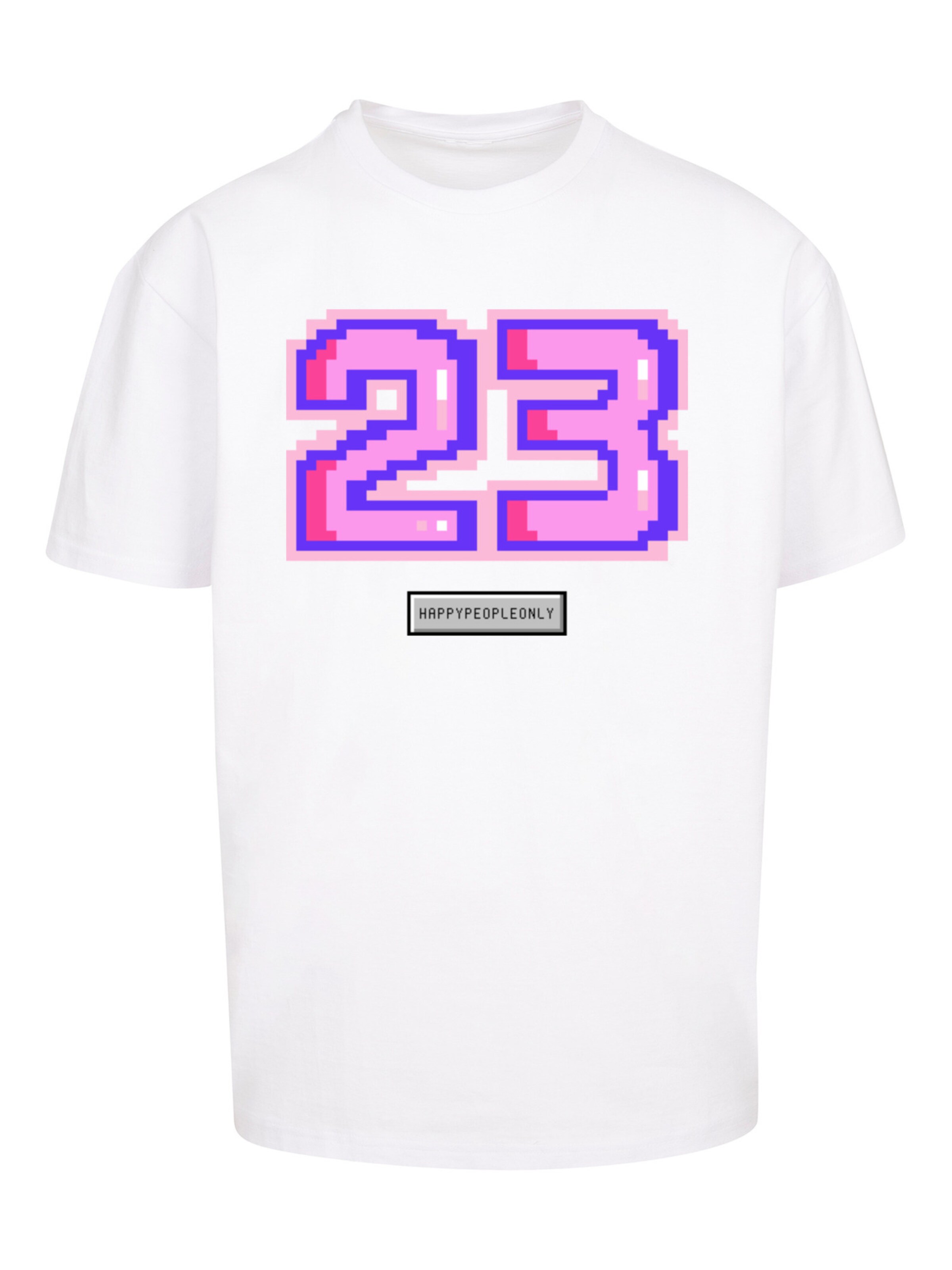 F4NT4STIC Shirt 'Pixel 23' in Weiß: Vorderseite