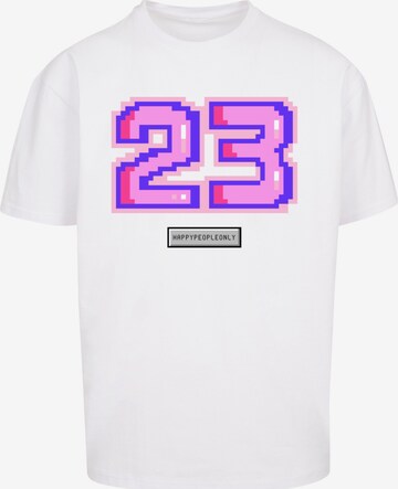 T-Shirt 'Pixel 23' F4NT4STIC en blanc : devant