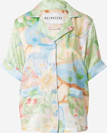 Helmstedt - Blusa 'KANTA' en verde: frente