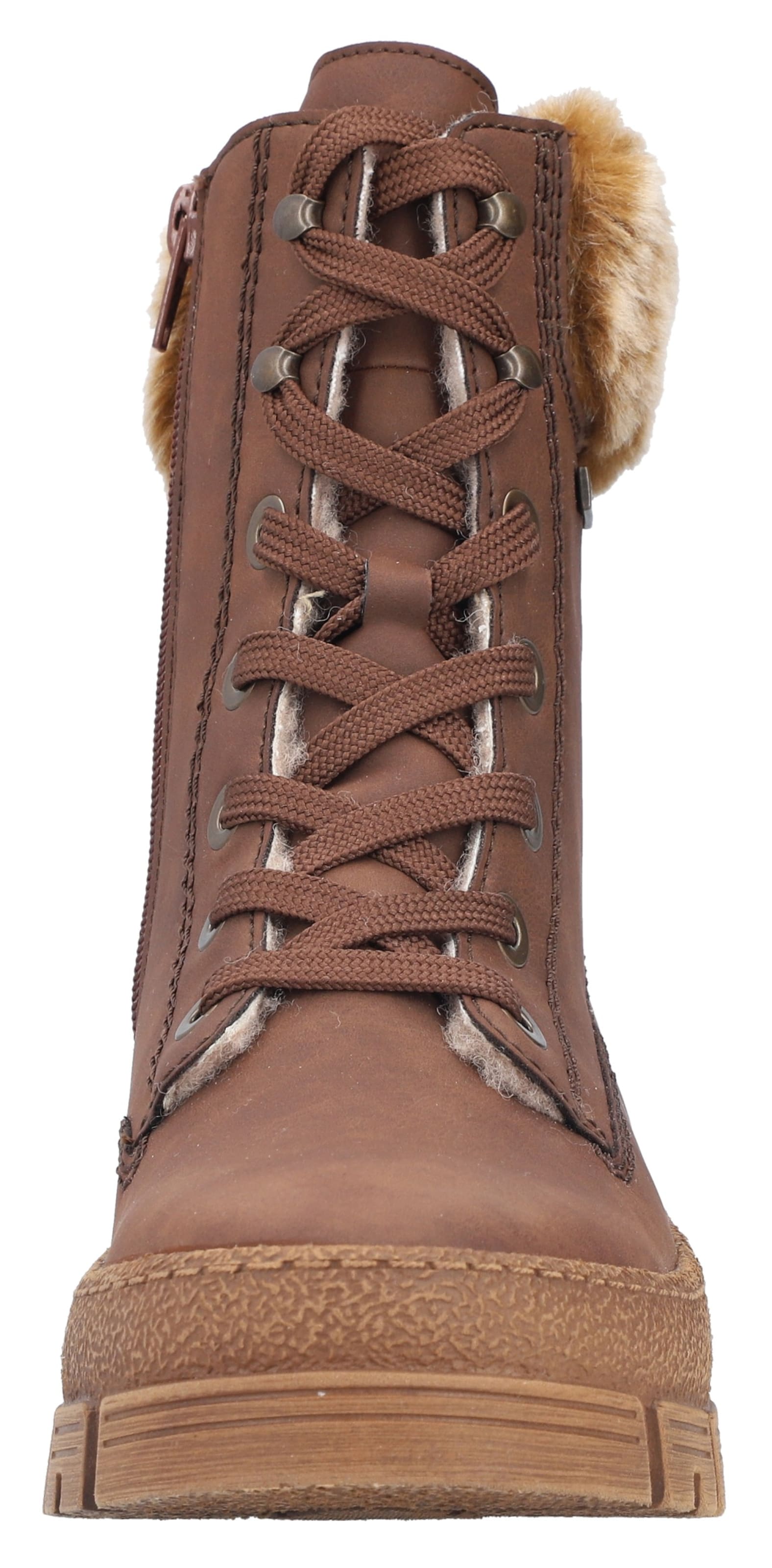 Rieker - Botines con cordones en marrón