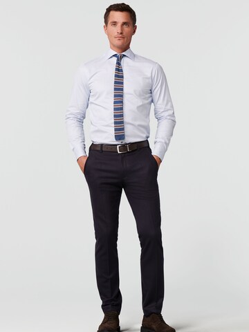 MEYER Regular Chino 'Reda Flexo' in Blauw