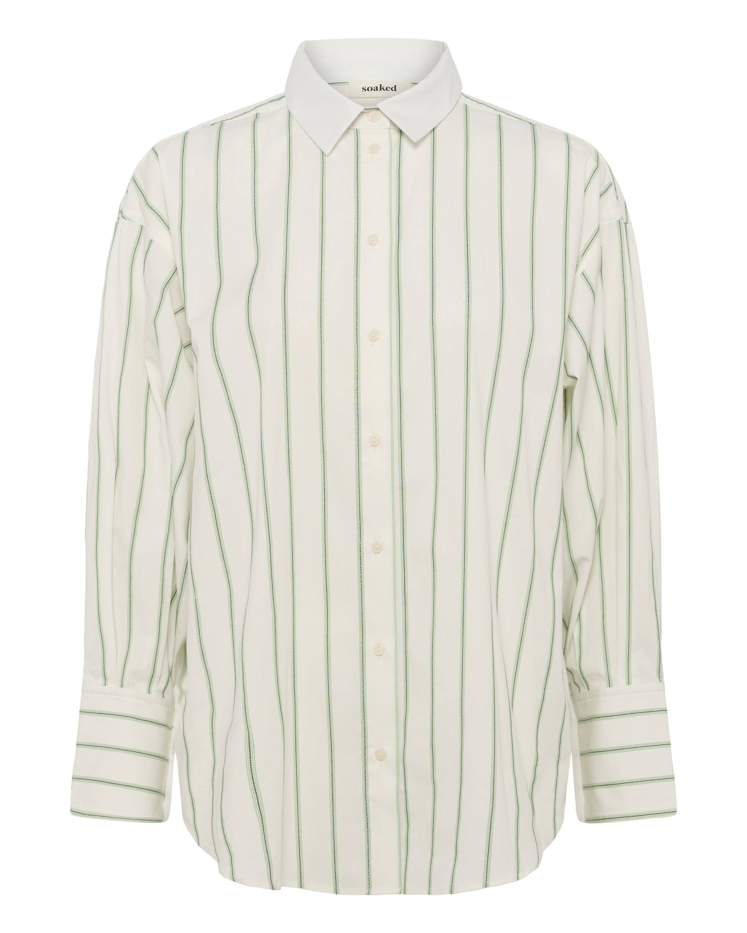 SOAKED IN LUXURY Blouse 'SLNoelle' in L in Green / White, Item view