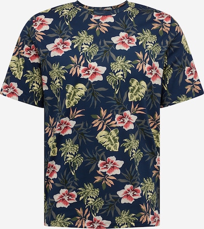 JACK & JONES Camiseta 'Chill' en navy / oliva / rosa / blanco, Vista del producto