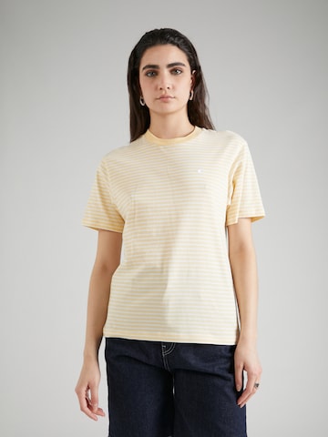Carhartt WIP T-shirt 'Coleen' i gul: framsida