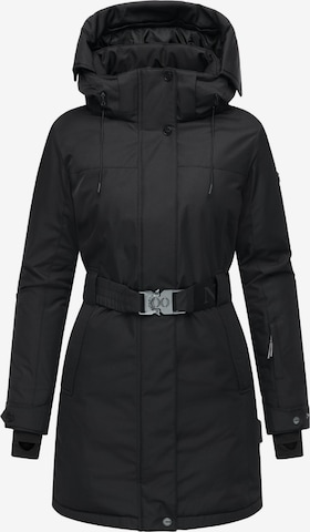 Cappotto invernale 'Frostkuss 14' di NAVAHOO in nero: frontale